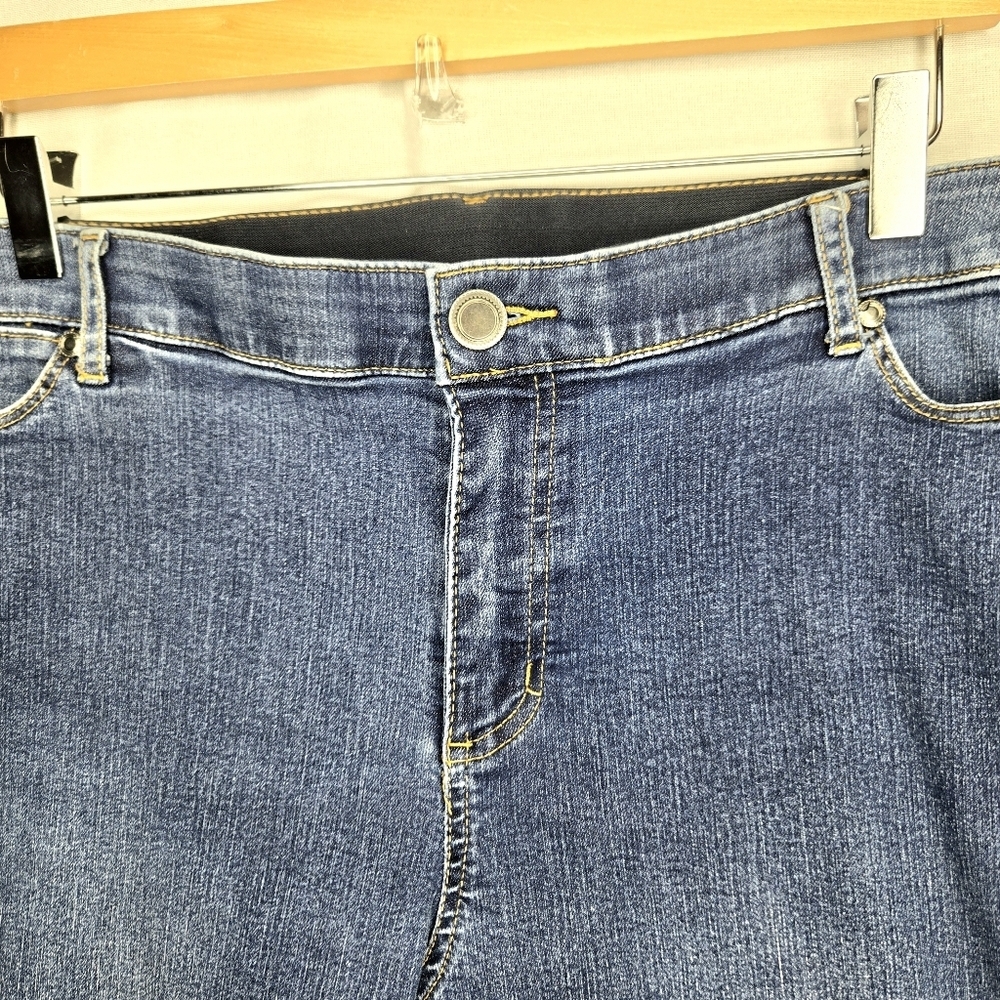 CJ Banks Stretch Skinny Denim Jeans. Blue 14W - Picture 7 of 11